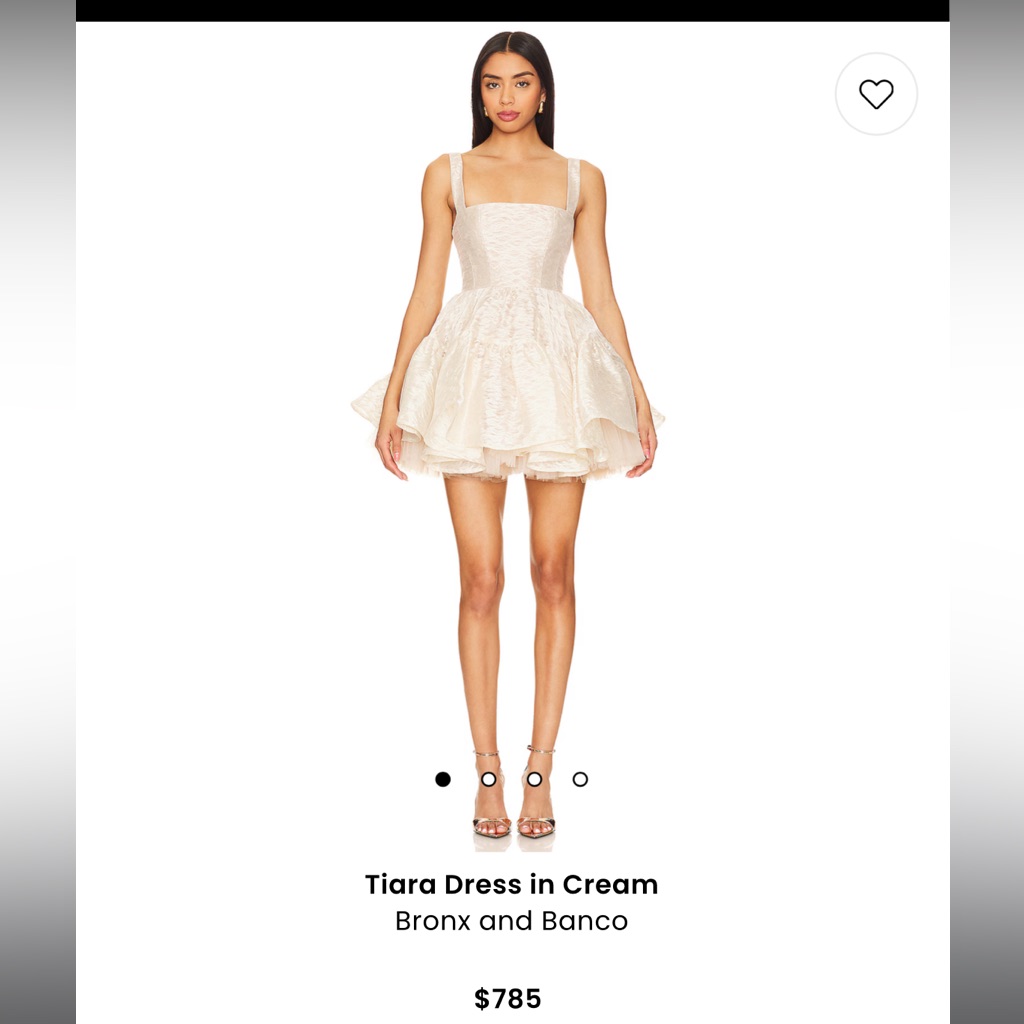 Bronx And Banco Cream Mini Dress - Bridal - Revolve